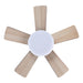 24" Farmhouse Flush Mount Reversible Iron Ceiling Fan with Lighting and Remote Control - Sweatfully