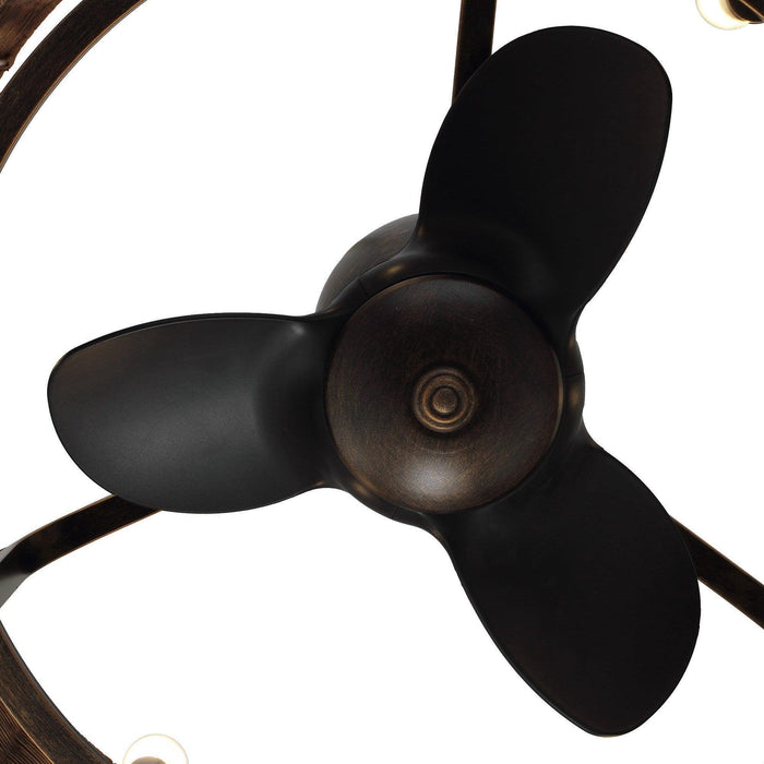 24" Farmhouse DC Motor Ceiling Fan with Lighting and Remote Control - Sweatfully