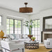 24" Farmhouse DC Motor Ceiling Fan with Lighting and Remote Control - Sweatfully