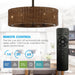 24" Farmhouse DC Motor Ceiling Fan with Lighting and Remote Control - Sweatfully