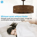 24" Farmhouse DC Motor Ceiling Fan with Lighting and Remote Control - Sweatfully