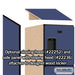 Salsbury 15" Wide Four Tier Designer Wood Locker - 1 Wide - 6 Feet High - 21 Inches Deep - Blue - Hasps - Sweatfully