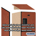 Salsbury 15" Wide Four Tier Designer Wood Locker - 1 Wide - 6 Feet High - 21 Inches Deep - Cherry - Hasps - Sweatfully