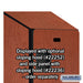 Salsbury 15" Wide Four Tier Designer Wood Locker - 1 Wide - 6 Feet High - 21 Inches Deep - Cherry - Hasps - Sweatfully