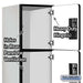 Salsbury 15" Wide Four Tier Designer Wood Locker - 1 Wide - 6 Feet High - 21 Inches Deep - Gray - Hasps - Sweatfully