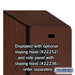 Salsbury 15" Wide Four Tier Designer Wood Locker - 1 Wide - 6 Feet High - 21 Inches Deep - Mahogany - Hasps - Sweatfully