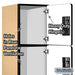 Salsbury 15" Wide Four Tier Designer Wood Locker - 1 Wide - 6 Feet High - 21 Inches Deep - Maple - Hasps - Sweatfully