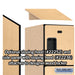 Salsbury 15" Wide Four Tier Designer Wood Locker - 1 Wide - 6 Feet High - 21 Inches Deep - Maple - Hasps - Sweatfully