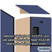 Salsbury 15" Wide Four Tier Designer Wood Locker - 1 Wide - 6 Feet High - 24 Inches Deep - Blue - Hasps - Sweatfully