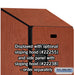 Salsbury 15" Wide Four Tier Designer Wood Locker - 1 Wide - 6 Feet High - 24 Inches Deep - Cherry - Hasps - Sweatfully