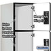 Salsbury 15" Wide Four Tier Designer Wood Locker - 1 Wide - 6 Feet High - 24 Inches Deep - Gray - Hasps - Sweatfully
