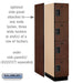 Salsbury 15" Wide Four Tier Designer Wood Locker - 1 Wide - 6 Feet High - 24 Inches Deep - Mahogany - Hasps - Sweatfully
