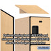 Salsbury 15" Wide Four Tier Designer Wood Locker - 1 Wide - 6 Feet High - 24 Inches Deep - Maple - Hasps - Sweatfully