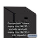 Salsbury 15" Wide Four Tier Designer Wood Locker - 1 Wide - 6 Feet High - 18 Inches Deep - Black - Hasps - Sweatfully