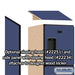 Salsbury 15" Wide Four Tier Designer Wood Locker - 1 Wide - 6 Feet High - 18 Inches Deep - Blue - Hasps - Sweatfully