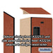 Salsbury 15" Wide Four Tier Designer Wood Locker - 1 Wide - 6 Feet High - 18 Inches Deep - Cherry - Hasps - Sweatfully