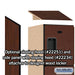 Salsbury 15" Wide Four Tier Designer Wood Locker - 1 Wide - 6 Feet High - 18 Inches Deep - Mahogany - Hasps - Sweatfully