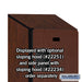 Salsbury 15" Wide Four Tier Designer Wood Locker - 1 Wide - 6 Feet High - 18 Inches Deep - Mahogany - Hasps - Sweatfully