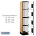 Salsbury 15" Wide Four Tier Designer Wood Locker - 1 Wide - 6 Feet High - 18 Inches Deep - Maple - Silver Electronic Locks - Sweatfully
