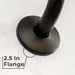 10.5 in. S-Shaped Stainless Steel Shower Head Extension Arm (Black Finish) - Sweatfully