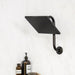 10.5 in. S-Shaped Stainless Steel Shower Head Extension Arm (Black Finish) - Sweatfully