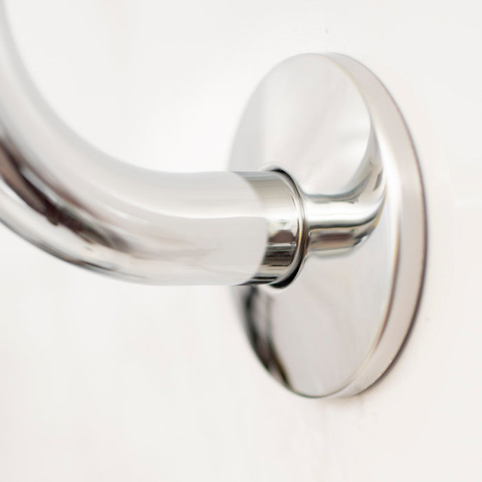 10.5 in. S-Shaped Stainless Steel Shower Head Extension Arm (Chrome Finish) - Sweatfully