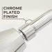 10.5 in. S-Shaped Stainless Steel Shower Head Extension Arm (Chrome Finish) - Sweatfully