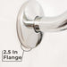 10.5 in. S-Shaped Stainless Steel Shower Head Extension Arm (Chrome Finish) - Sweatfully