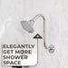 10.5 in. S-Shaped Stainless Steel Shower Head Extension Arm (Chrome Finish) - Sweatfully