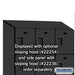 Salsbury 15" Wide Four Tier Designer Wood Locker - 3 Wide - 6 Feet High - 21 Inches Deep - Black - Hasps - Sweatfully
