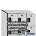 Salsbury 15" Wide Four Tier Designer Wood Locker - 3 Wide - 6 Feet High - 21 Inches Deep - Gray - Hasps - Sweatfully