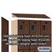 Salsbury 15" Wide Four Tier Designer Wood Locker - 3 Wide - 6 Feet High - 21 Inches Deep - Mahogany - Hasps - Sweatfully