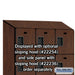 Salsbury 15" Wide Four Tier Designer Wood Locker - 3 Wide - 6 Feet High - 21 Inches Deep - Mahogany - Hasps - Sweatfully