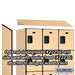 Salsbury 15" Wide Four Tier Designer Wood Locker - 3 Wide - 6 Feet High - 21 Inches Deep - Maple - Hasps - Sweatfully