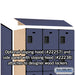 Salsbury 15" Wide Four Tier Designer Wood Locker - 3 Wide - 6 Feet High - 24 Inches Deep - Blue - Hasps - Sweatfully