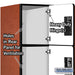 Salsbury 15" Wide Four Tier Designer Wood Locker - 3 Wide - 6 Feet High - 24 Inches Deep - Cherry - Hasps - Sweatfully