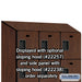 Salsbury 15" Wide Four Tier Designer Wood Locker - 3 Wide - 6 Feet High - 24 Inches Deep - Mahogany - Hasps - Sweatfully