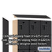 Salsbury 15" Wide Four Tier Designer Wood Locker - 3 Wide - 6 Feet High - 18 Inches Deep - Black - Hasps - Sweatfully