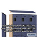Salsbury 15" Wide Four Tier Designer Wood Locker - 3 Wide - 6 Feet High - 18 Inches Deep - Blue - Hasps - Sweatfully