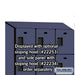Salsbury 15" Wide Four Tier Designer Wood Locker - 3 Wide - 6 Feet High - 18 Inches Deep - Blue - Hasps - Sweatfully