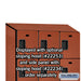 Salsbury 15" Wide Four Tier Designer Wood Locker - 3 Wide - 6 Feet High - 18 Inches Deep - Cherry - Hasps - Sweatfully