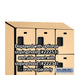 Salsbury 15" Wide Four Tier Designer Wood Locker - 3 Wide - 6 Feet High - 18 Inches Deep - Maple - Hasps - Sweatfully