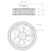 26" Henslee Modern DC Motor Reversible Crystal Fandelier Ceiling Fan with Lighting - Sweatfully