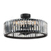26" Henslee Modern DC Motor Reversible Crystal Fandelier Ceiling Fan with Lighting - Sweatfully