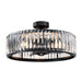 26" Henslee Modern DC Motor Reversible Crystal Fandelier Ceiling Fan with Lighting - Sweatfully