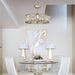25" Modern Downrod Mount Crystal Fandelier with Lighting and Remote Control - Sweatfully