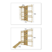Walnut 9-in-1 Swedish Ladder Wall Gym | Indoor Wooden Climber & Activity Set for Kids - Sweatfully