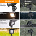 Gardenreet Outdoor Flood Light , Dimmable Integrated LED, Die-cast Aluminum, 7/12/20W 2700K, 12V Low Voltage, Waterproof Security Light Landscape Fixture with Adjustable Angle Arm and Rotating Lamp Shades (2507) - Sweatfully