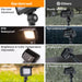 Gardenreet Outdoor Flood Light , Dimmable Integrated LED, Die-cast Aluminum, 7/12/20W 2700K, 12V Low Voltage, Waterproof Security Light Landscape Fixture with Adjustable Angle Arm and Rotating Lamp Shades (2507) - Sweatfully