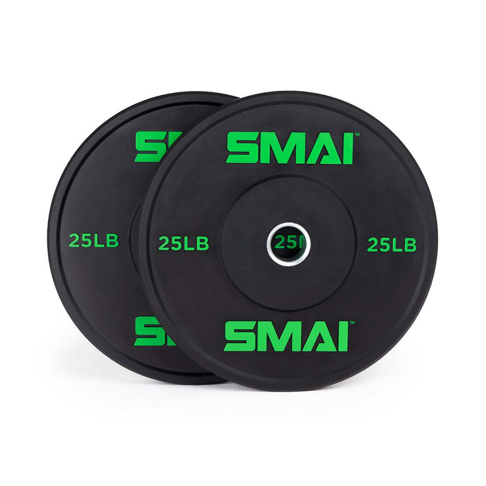 HD Bumper Plates (Pair) - 25lb - Sweatfully